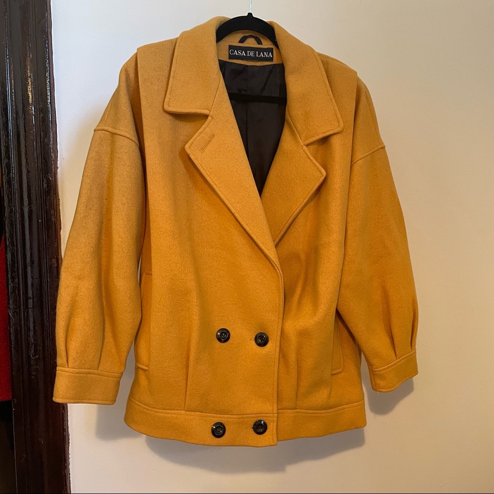 80s era wool coat